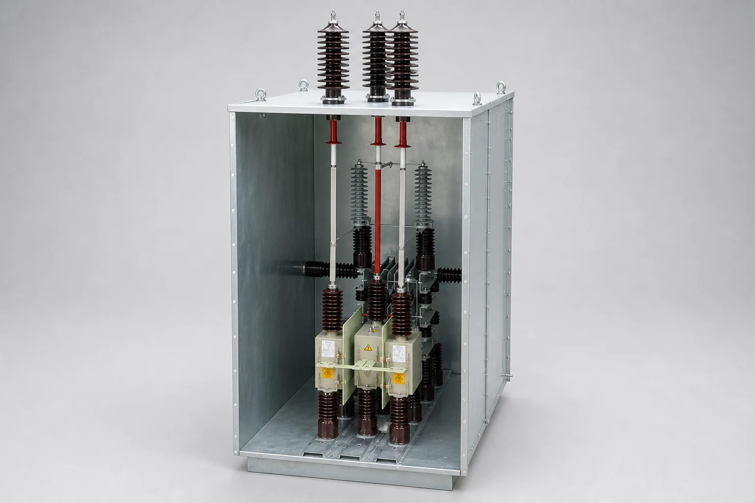 Hilkar metal enclosed RC snubber filter unit with porcelain bushings
