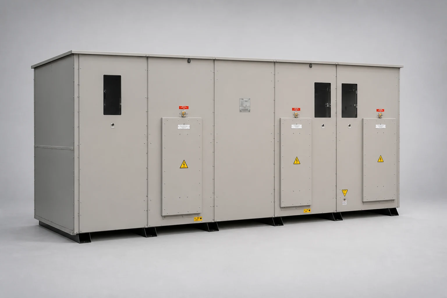 ISO container-enclosed MV capacitor bank configuration