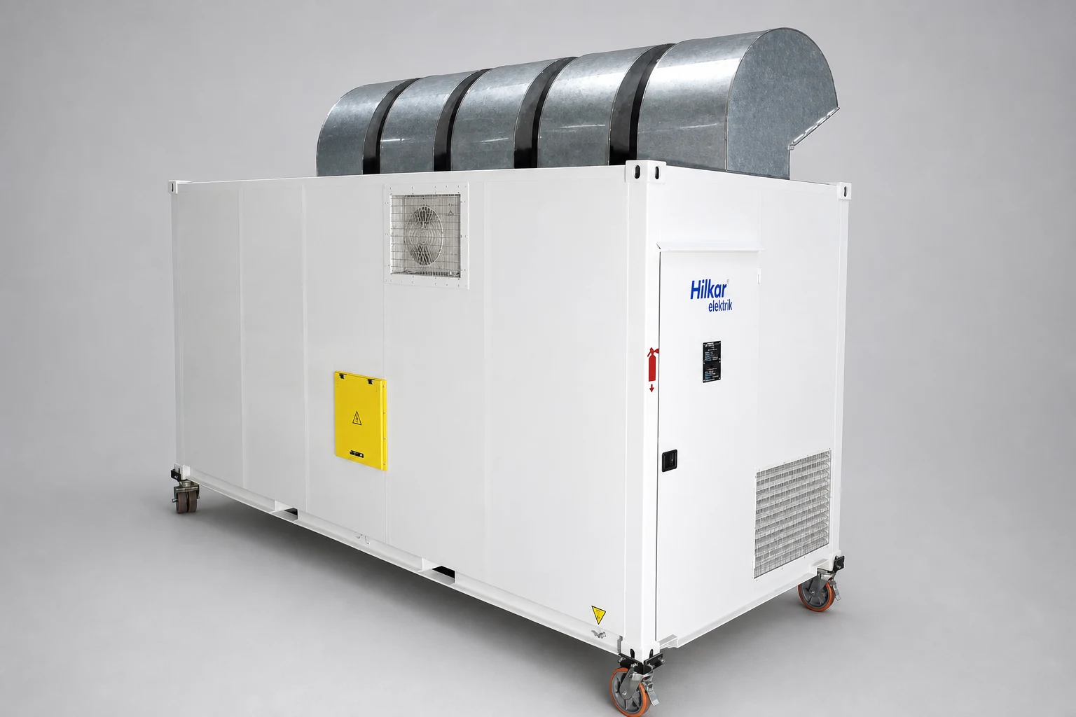 Container-type Hilkar load bank for testing diesel-electric locomotives
