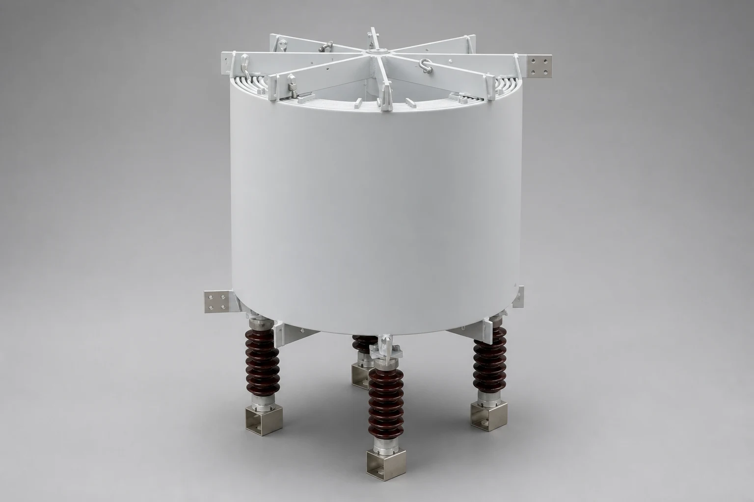 Air core smoothing reactor assembly for DC systems