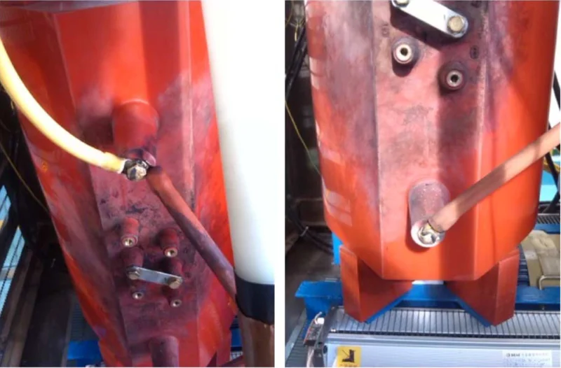 The failure of a dry-type transformer caused by switching transients